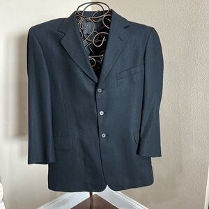 Men's Lacrosse Executive Quarters Black Lined Dress Jacket 44L